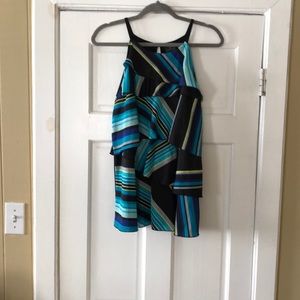 Ruffle sleeveless blouse